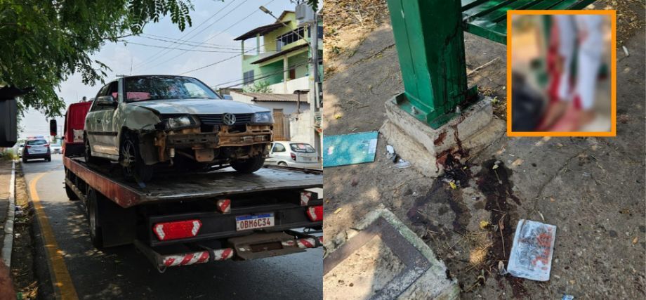 Adolescente é atropelada em ponto de ônibus e tem perna dilacerada