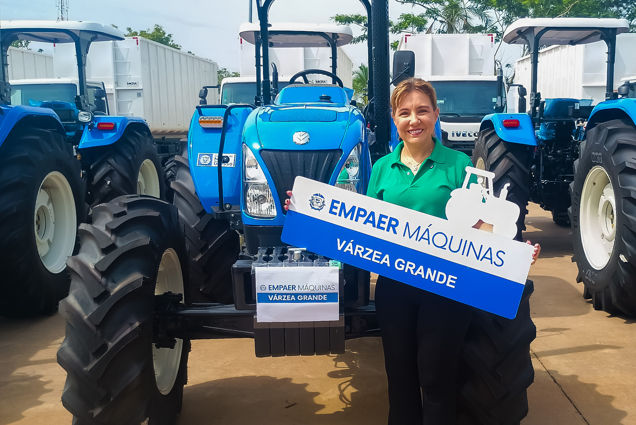 Agricultura familiar de Várzea Grande recebe reforço com dois novos tratores
