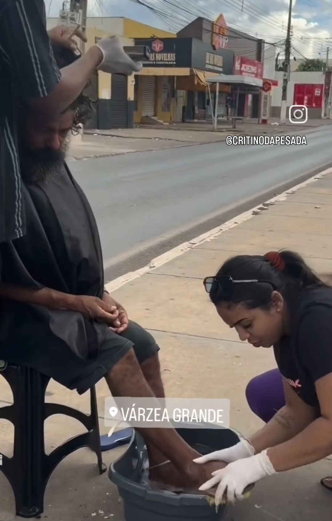 Ato de solidariedade devolve dignidade a homem em situação de vulnerabilidade em Várzea Grande