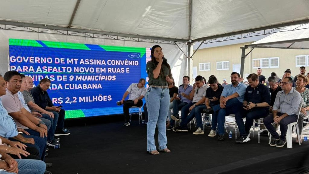 “É um momento histórico para Leverger”, diz prefeita sobre ações do Governo de MT