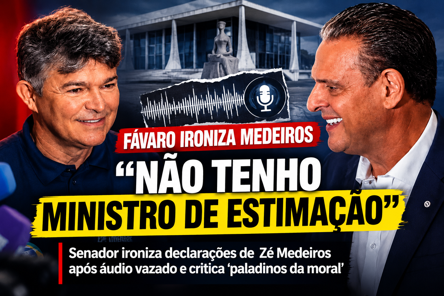 Fávaro cutuca Medeiros após áudio vazado: “Não tenho ministro de estimação