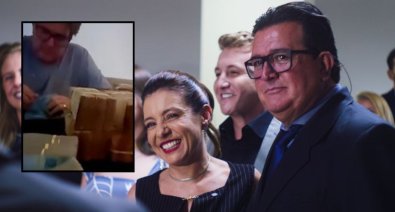Flávia Moretti diz que vídeo do marido contando dinheiro é antigo e vê motivação política