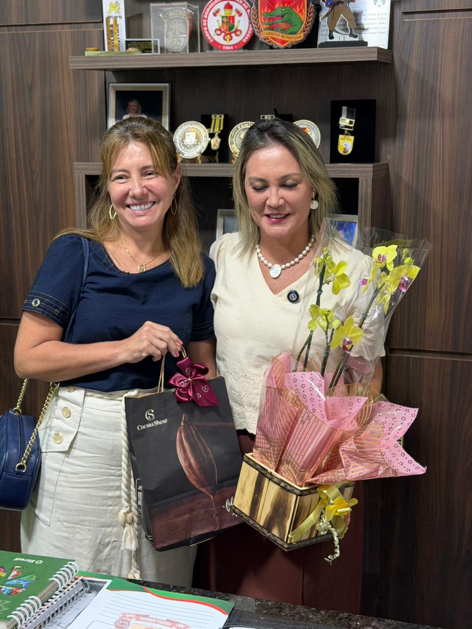 Flávia presta apoio a Rosy Prado após denúncia de agressões verbais na Câmara de VG