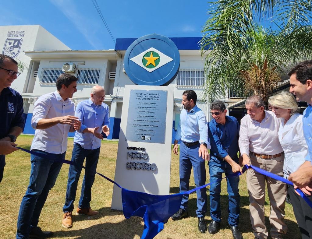 Governo de MT entrega reforma e ampliação da escola em Nova Mutum