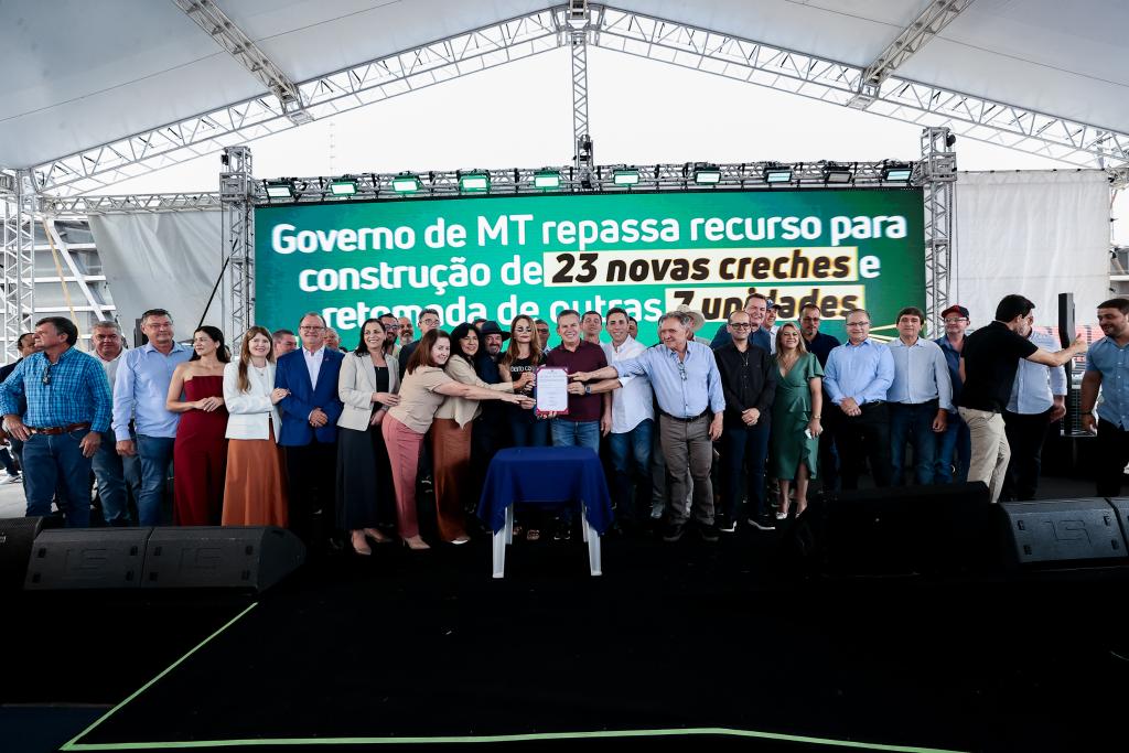 Investimento de R$ 140,7 milhões impulsiona creches, maquinário e agricultura familiar em MT