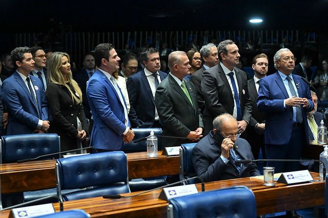 Jayme Campos cobra votação de projeto que beneficia MEIs durante encontro com líderes lojistas de MT no Senado