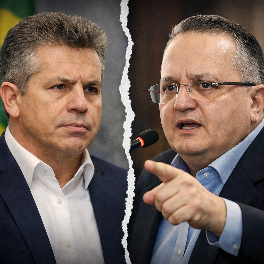 Juiz eleitoral; manda Pedro Taques excluir postagens contra Mauro Mendes e fixa multa diária de R$ 5 mil
