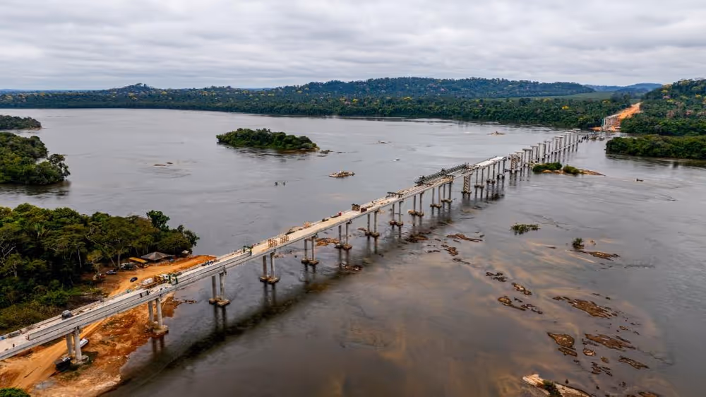 Maior ponte de Mato Grosso avança e atinge 68% de execução