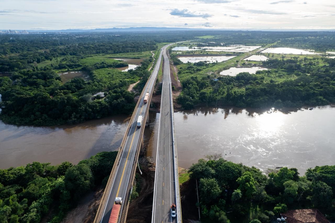 Mauro Mendes inaugura duplicação de ponte sobre o Rio Cuiabá na BR-163