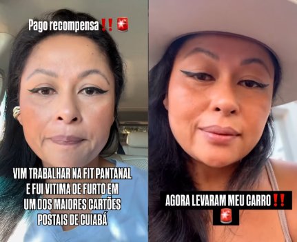 Influenciadora relata furto de equipamentos e veículo em Cuiabá durante Fit Pantanal