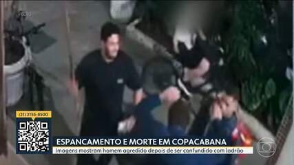 Câmeras flagraram linchamento de ciclista em Copacabana