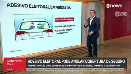 Adesivo de campanha eleitoral no carro pode afetar cobertura do seguro