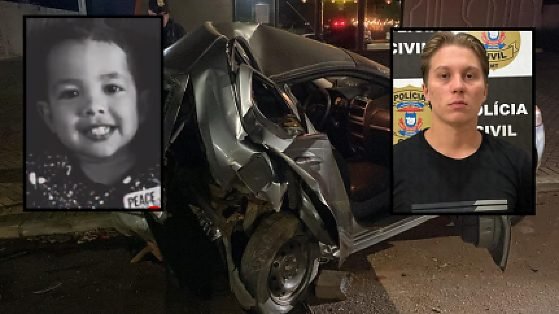 Irmã de menino de 4 anos morto em acidente homenageia Gabriel em rede social