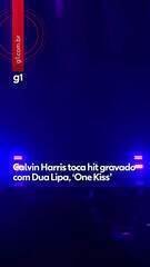 Calvin Harris toca hit gravado com Dua Lipa, "One Kiss no Rock in Rio Calvin Harris toca hit gravado com Dua Lipa, "One Kiss no Rock in Rio