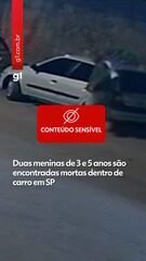 Duas meninas de 3 e 5 anos foram encontradas mortas dentro de um carro em SP