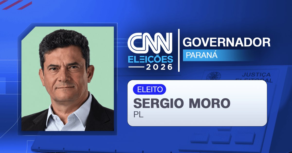 Sérgio Moro é eleito governador do Paraná em primeiro turno com maioria absoluta