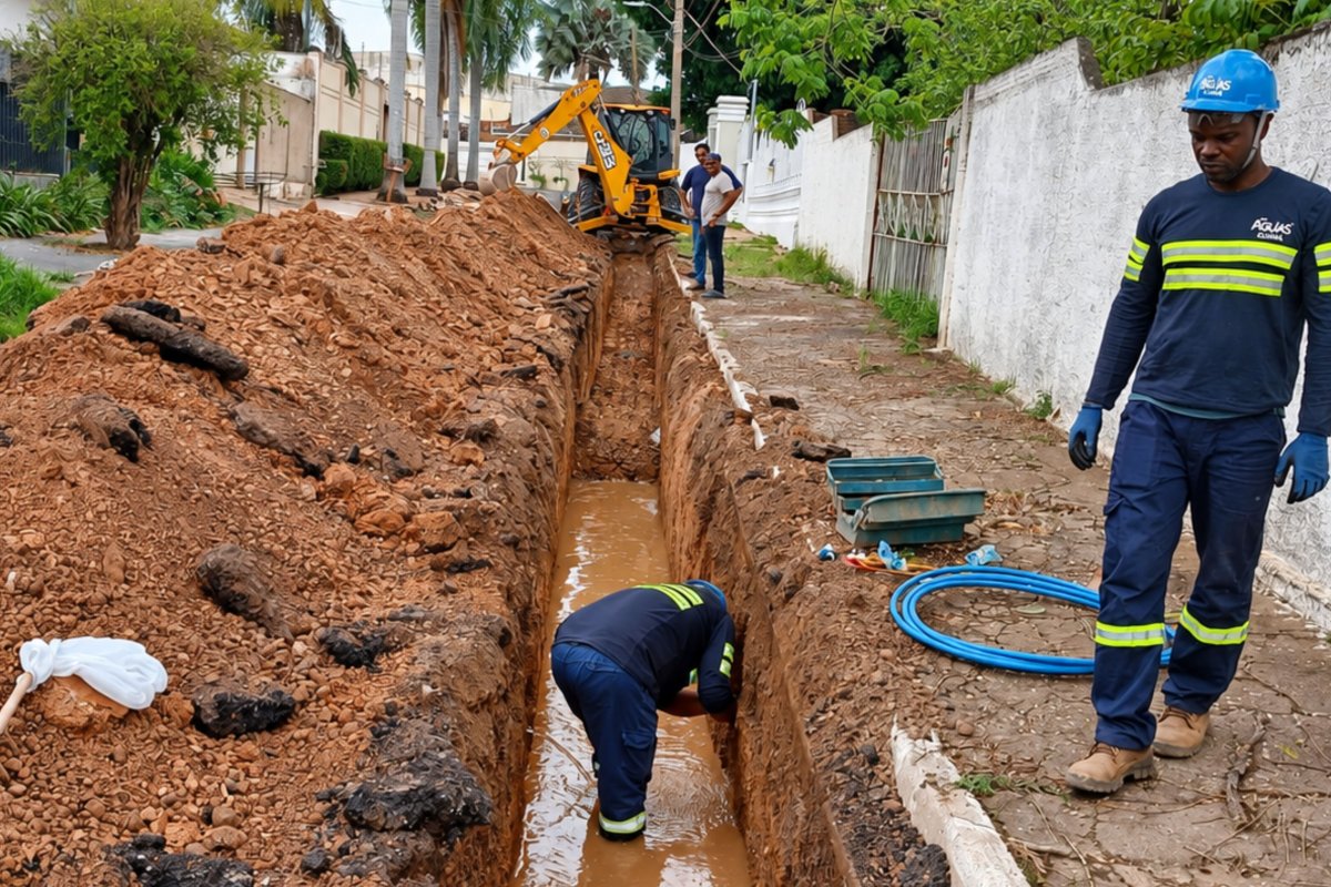 Cuiabá investe em nova rede de drenagem no Shangri-Lá para melhorar escoamento de água pluvial