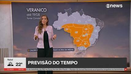Novo veranico começa nesta quarta (12) no Centro-Oeste, Norte e Nordeste
