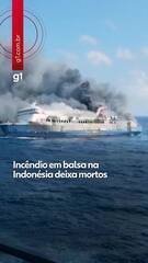 Incêndio em balsa na Indonésia deixa mortos Incêndio em balsa na Indonésia deixa mortos