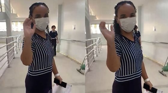 Adriele Maria dos Santos de Jesus recebeu alta após mais de duas semanas internada