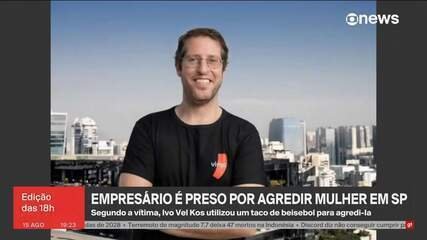 Empresário é preso por agredir mulher em SP Empresário é preso por agredir mulher em SP