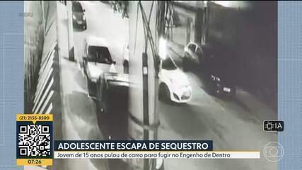 Adolescente escapa de sequestro após pular de carro em movimento no Rio Adolescente escapa de sequestro após pular de carro em movimento no Rio