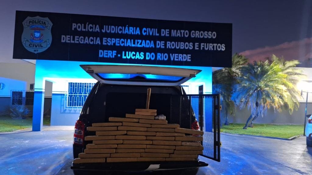 Polícia Civil apreende 40 kg de drogas em depósito de facção criminosa em Lucas do Rio Verde