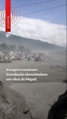 Imagens mostram inundação devastadora em vilas do Nepal