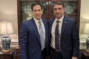 Marco Rubio e Flávio Bolsonaro