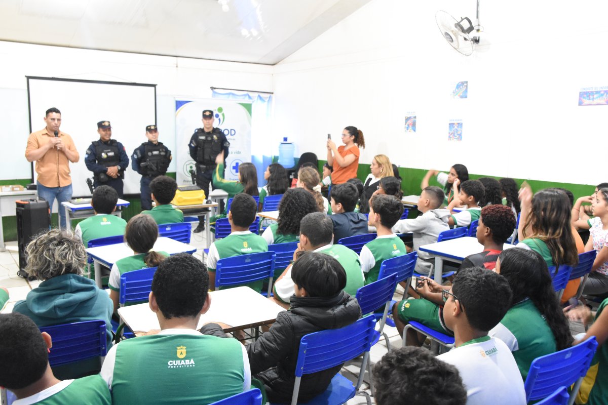 Projeto Guardião Escolar inicia palestras sobre prevenção às drogas em escolas de Cuiabá