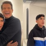 Filho de Thayse Teixeira diverte Celso Portiolli ao pedir aumento de salário para a mãe Filho de Thayse Teixeira diverte Celso Portiolli ao pedir aumento de salário para a mãe