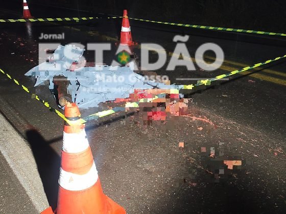 Homem morre atropelado em estrada de Mato Grosso com corpo severamente dilacerado