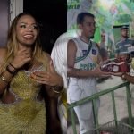 Quitéria Chagas encerra ensaios do Império Serrano com ação solidária e homenageia ritmistas