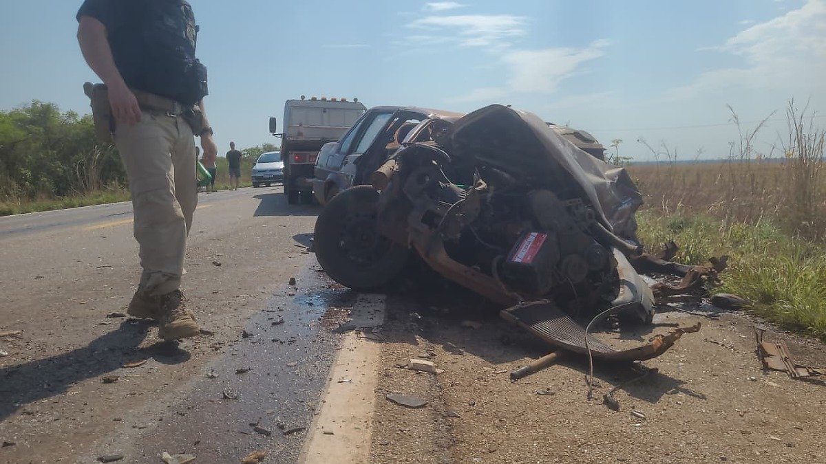 Idoso morre e sete pessoas são feridas em colisão na BR-070 em Cáceres