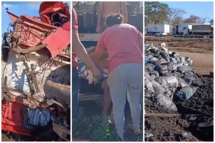 Colisão entre três veículos deixa três pessoas feridas na BR-364 em Jaciara