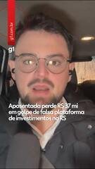 Aposentada perde R$ 37 milhões em golpe de falsa plataforma de investimentos no RS Aposentada perde R$ 37 milhões em golpe de falsa plataforma de investimentos no RS