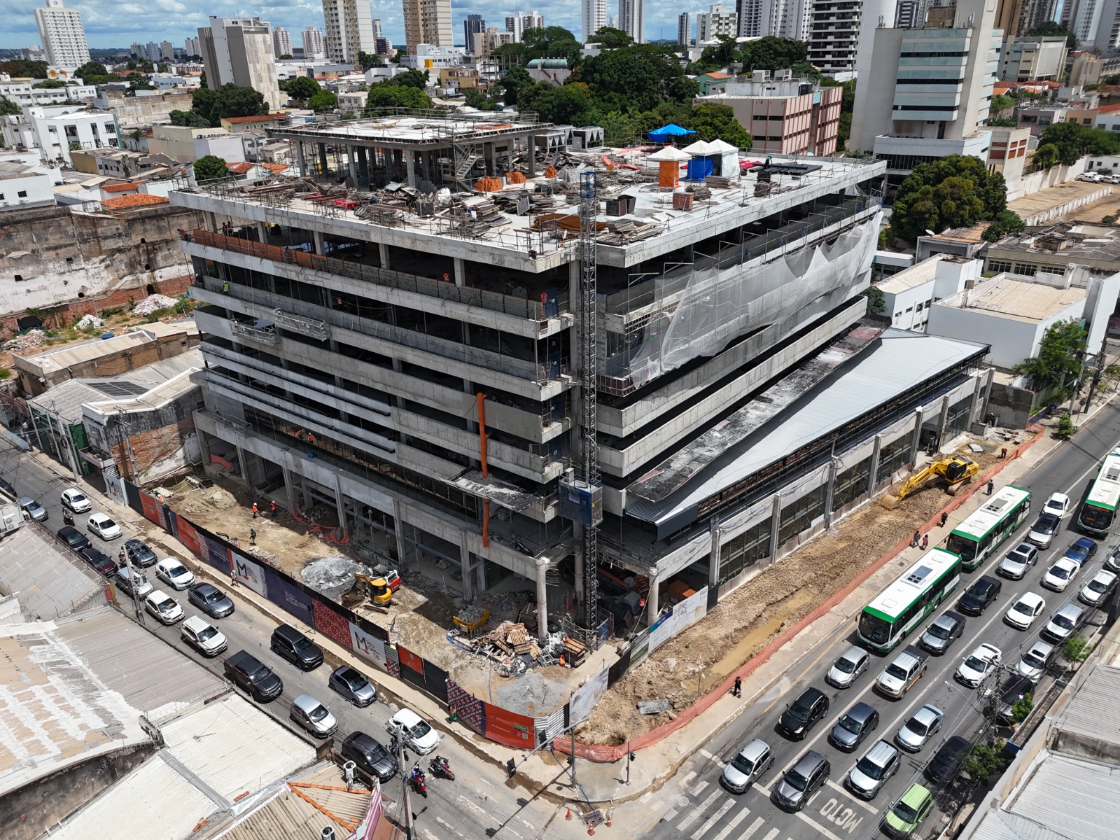 Novo Mercado Miguel Sutil atinge 65% das obras e se consolida como novo polo de Cuiabá