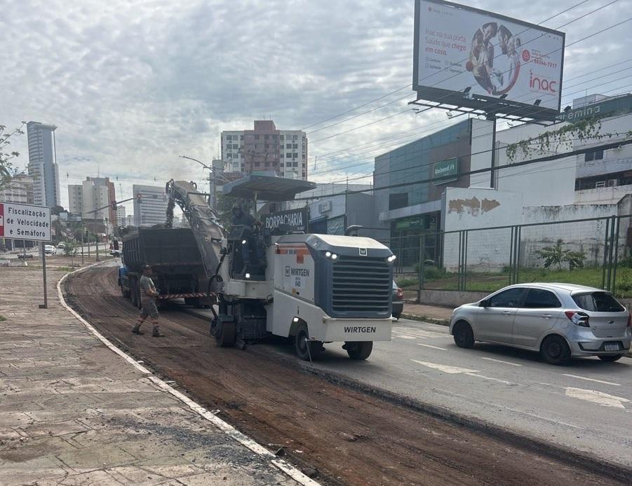 Obras da Sinfra modernizam a Avenida da Prainha com pavimento de alta performance