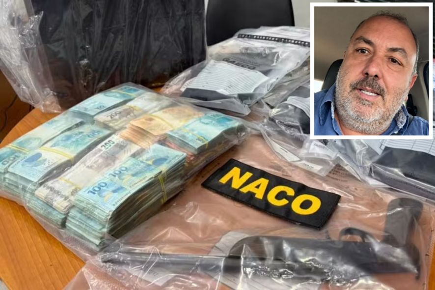 Operação do MPE apreende R$ 300 mil na casa de Alcino Barcelos