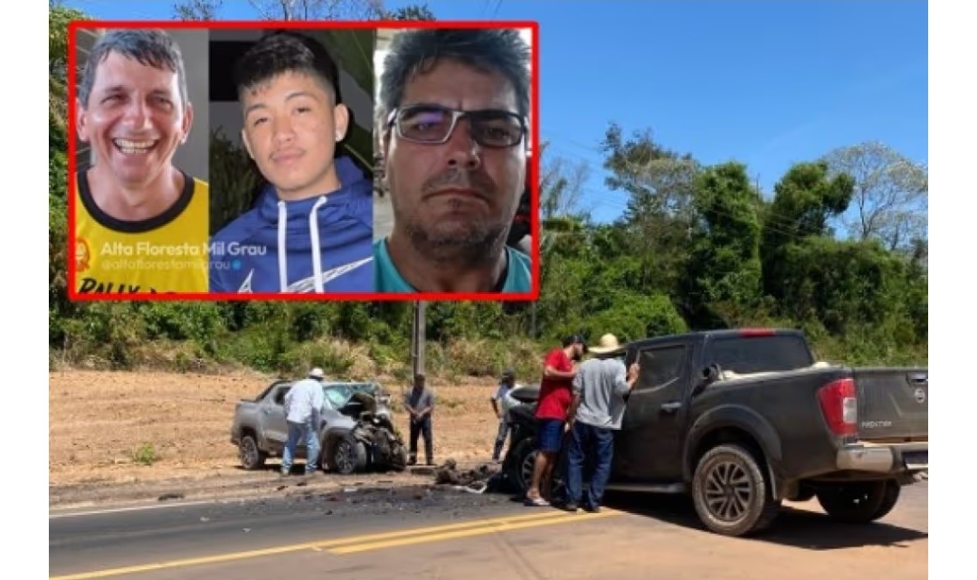 Três pessoas morrem e quatro ficam feridas em colisão na MT-208 em Alta Floresta